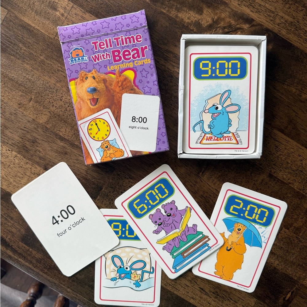 Bear Time Learning Cards - Picture 2 of 2